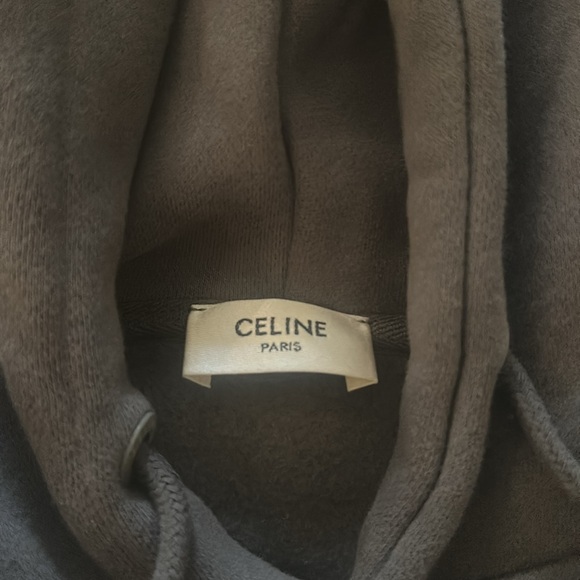Celine size medium hoodie in dark grey. - Picture 2 of 5